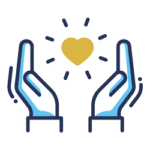 counselling icon hands guarding heart icon counselling icon hands guarding heart icon