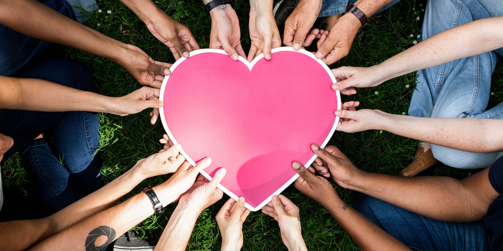 centacare-donations-diverse-hands-holding-hearts hands from all walks of life hold a heart - eofy appeal - donate before June 30 to make a real difference.
